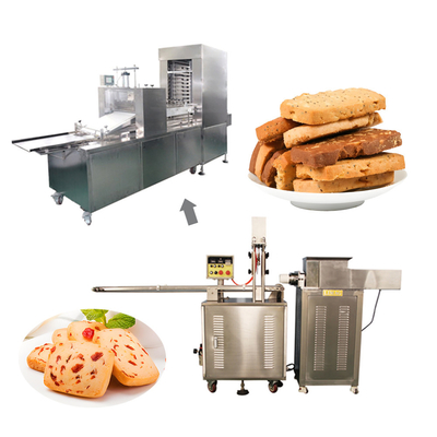 Automatisch snijden en rangschikken van bevroren koekjes productielijn