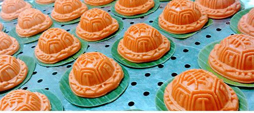 3100*1500mm Angku Kueh de Productielijn van de Maancake