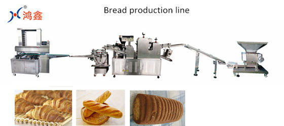 Verscheurde het Broodproductielijn van 4KW 1700*1750mm